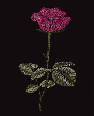 Dekoratif işlemeli çiçek