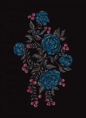 Nakış çiçek dekorasyon