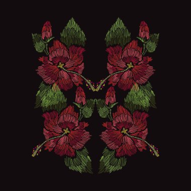 Nakış çiçek dekorasyon