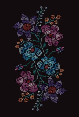 Nakış çiçek dekorasyon