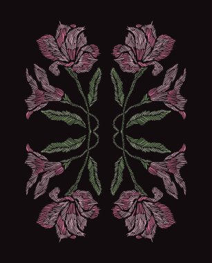 Nakış çiçek dekorasyon