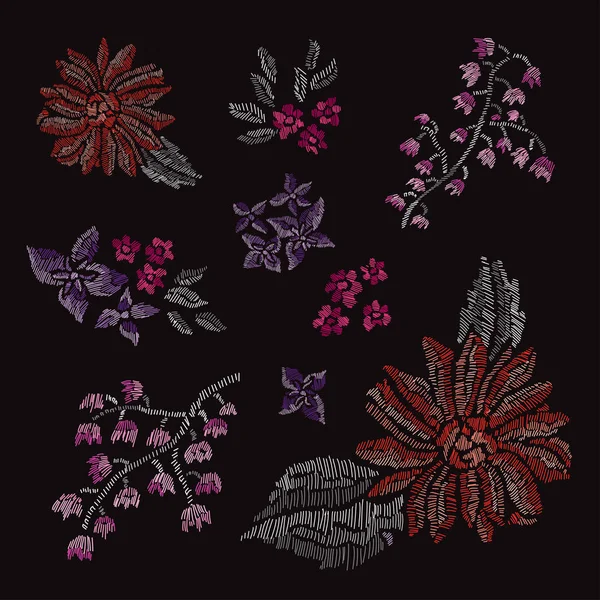 Decoratieve bloemen boeket — Stockvector