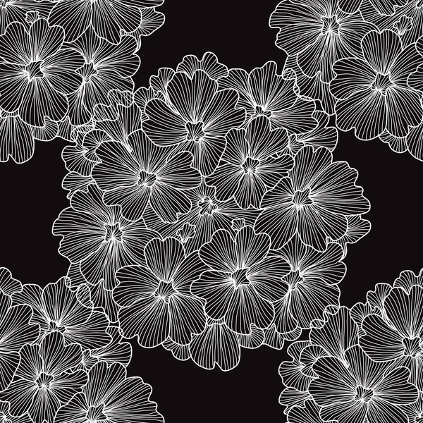 Motif floral sans couture — Image vectorielle