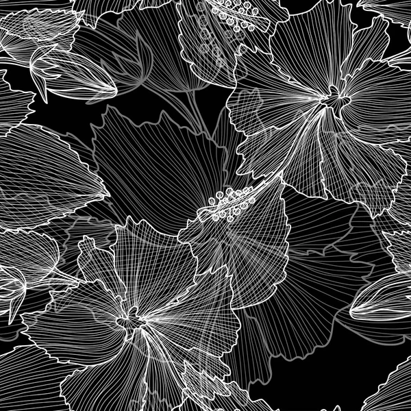 Blommigt sömlöst mönster — Stock vektor
