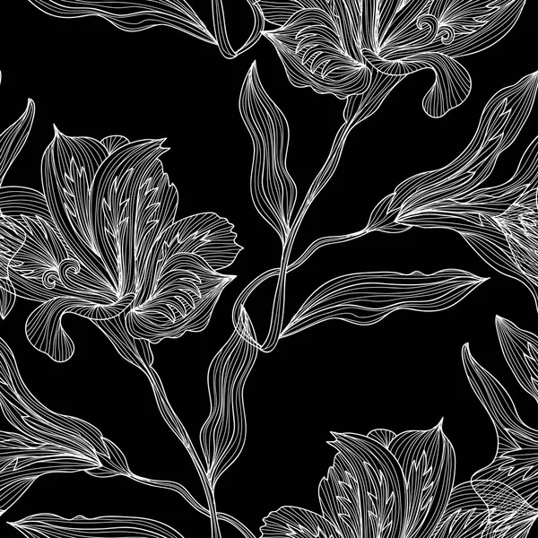 Bloemen naadloos patroon — Stockvector