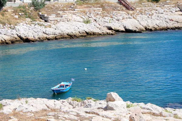 Vue sur le golfe Saronique au Pirée, Grèce — Photo