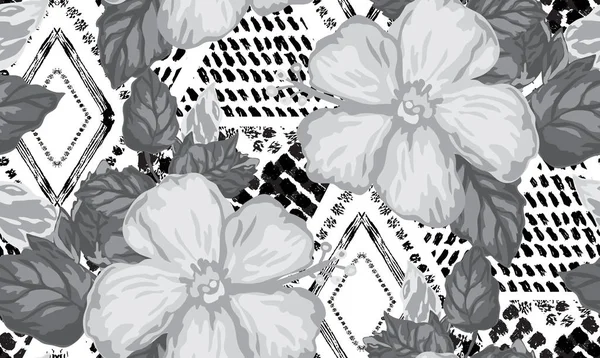 Beau motif tropical sans couture — Image vectorielle