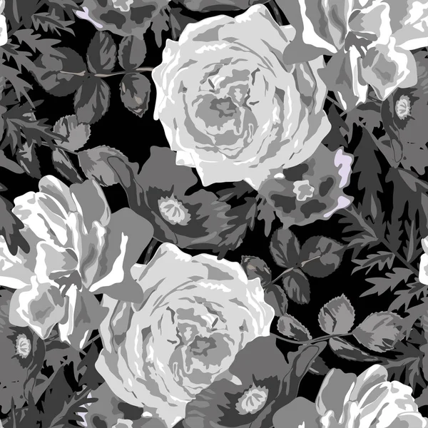 Motif floral sans couture — Image vectorielle