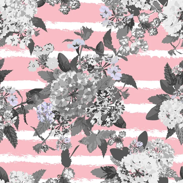 Motif floral sans couture — Image vectorielle