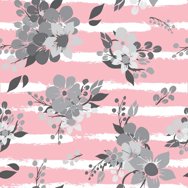 Motif floral sans couture — Image vectorielle