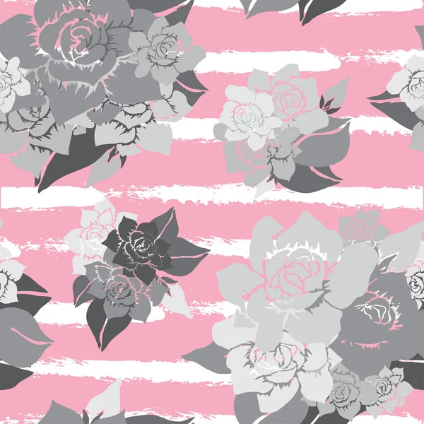 Motif floral sans couture — Image vectorielle