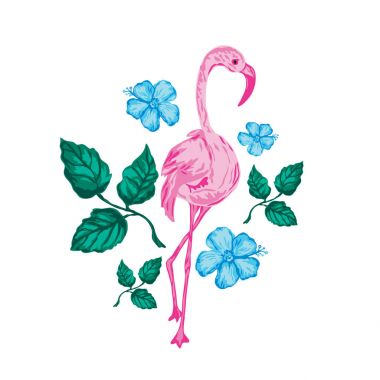 Dekoratif tropikal kompozisyon