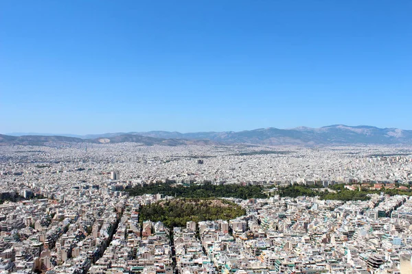 Blick auf die Stadt, Attika, Griechenland — Stockfoto
