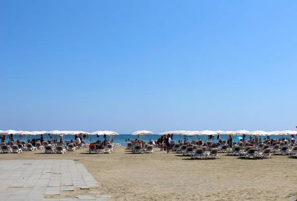 Mackenzie beach, Larnaca, Cypern — Stockfoto