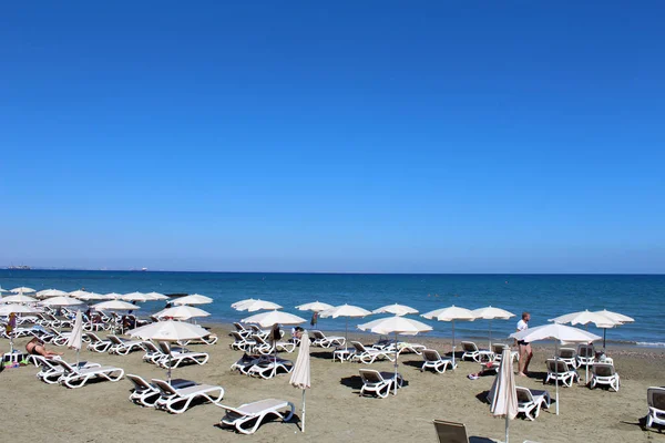 Mackenzie beach, Larnaca, Cypern — Stockfoto