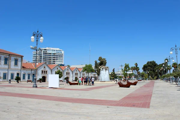 Vista da cidade de Larnaca, Chipre — Fotografia de Stock
