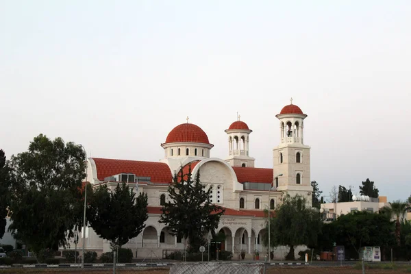 Septiembre 2017 Iglesia Larnaca Chipre Destino Turístico Europeo Popular Vista — Foto de Stock