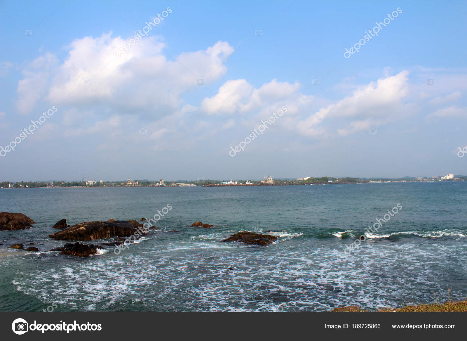 View Of Galle Harbor In Galle Sri Lanka Stock Photo