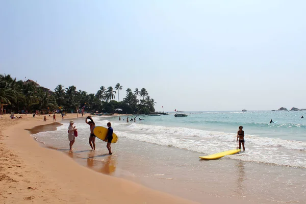 Plaży Hikkaduwa, sri lanka — Zdjęcie stockowe