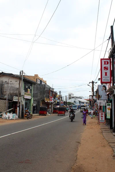 Widok na miasto z Hikkaduwa, Sri Lanka — Zdjęcie stockowe