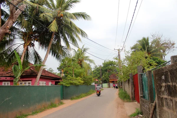 Widok na miasto z Hikkaduwa, Sri Lanka — Zdjęcie stockowe