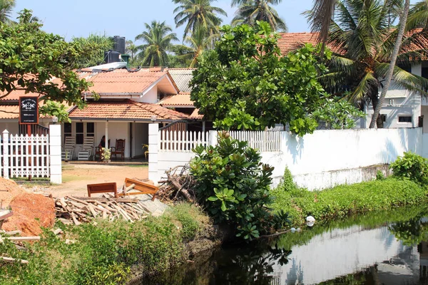 Uitzicht op de stad van Hikkaduwa, Sri Lanka — Stockfoto