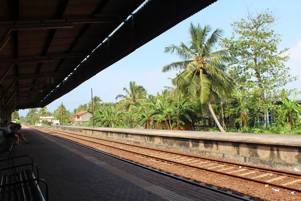 Tren istasyonu Hikkaduwa, Sri lanka — Stok fotoğraf