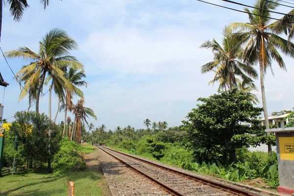 Treinstation in Hikkaduwa, Sri lanka — Stockfoto