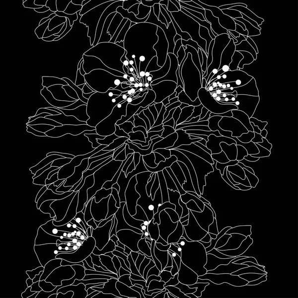 Patrón sin costura floral — Vector de stock