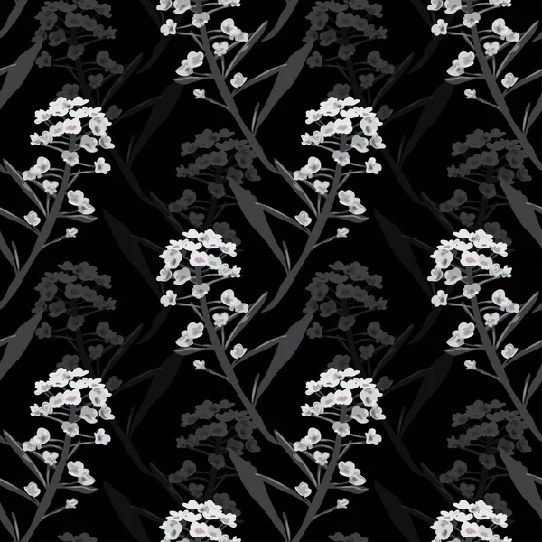 Motif floral sans couture — Image vectorielle