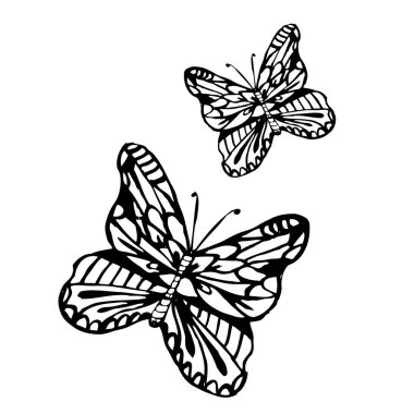 Elle çizilmiş çiçek dekorasyon