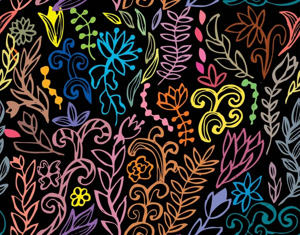 Blomstersømløst mønster – stockvektor