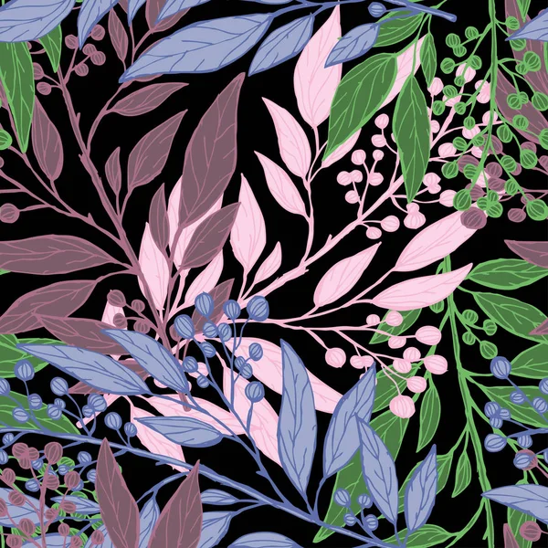 Motif floral sans couture — Image vectorielle