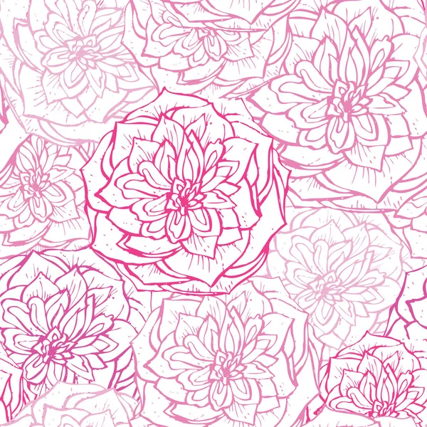 Motif floral sans couture — Image vectorielle