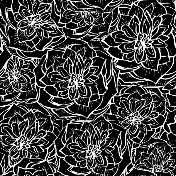 Motif floral sans couture — Image vectorielle