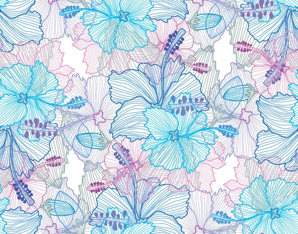 Motif floral sans couture — Image vectorielle