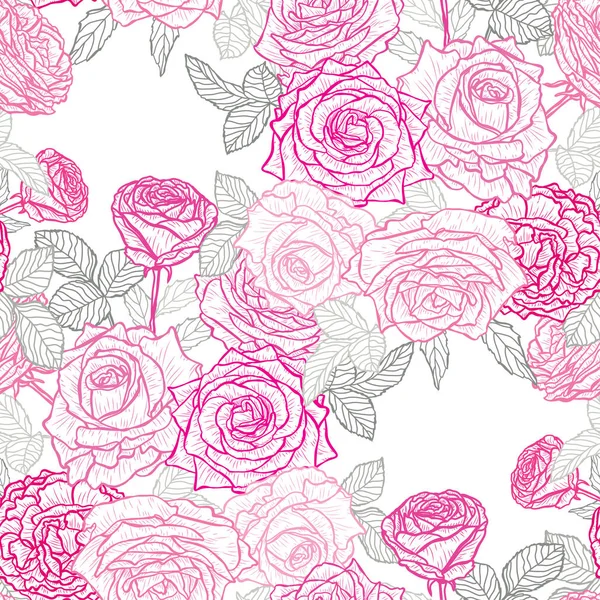 Motif floral sans couture — Image vectorielle