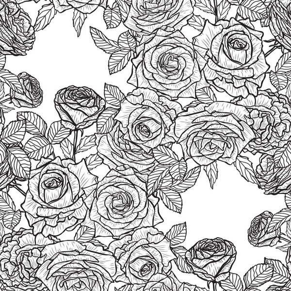 Цветочный бесшовный узор