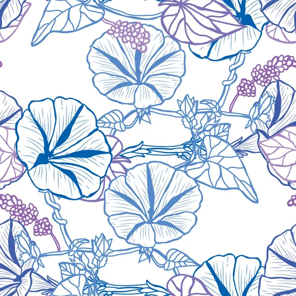 Motif floral sans couture — Image vectorielle