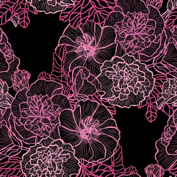 Motif floral sans couture — Image vectorielle