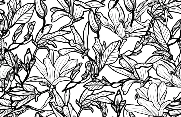 Motif floral sans couture — Image vectorielle