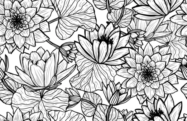 Motif floral sans couture — Image vectorielle