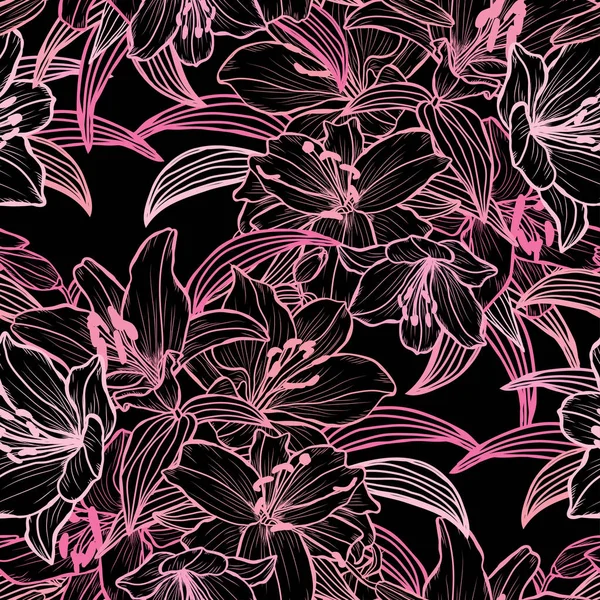 Motif floral sans couture — Image vectorielle