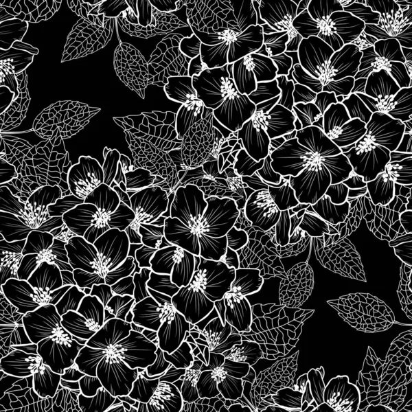 Motif floral sans couture — Image vectorielle