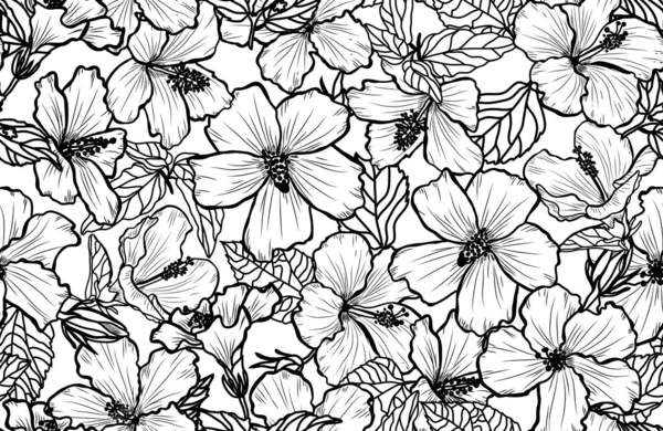 Motif floral sans couture — Image vectorielle