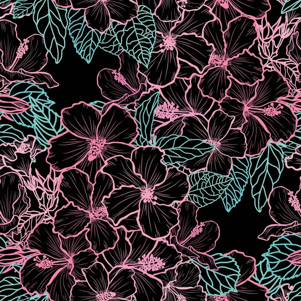 Patrón sin costura floral — Vector de stock