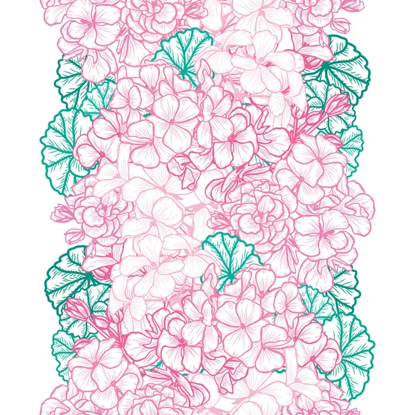 Motif floral sans couture — Image vectorielle