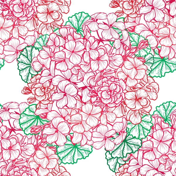 Motif floral sans couture — Image vectorielle