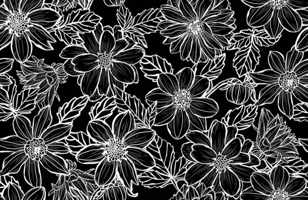 Цветочный бесшовный узор