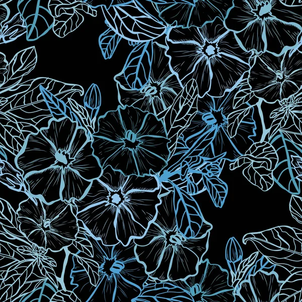 Motif floral sans couture — Image vectorielle